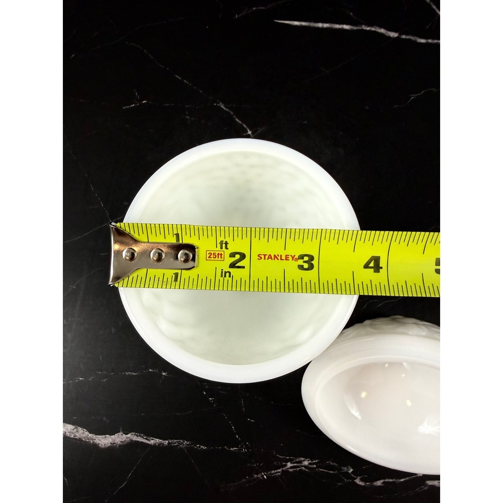 VTG 1960s Avon White Milk Glass Lidded Egg Pedestal Candy Dish 6in MINT! - Picture 9 of 10